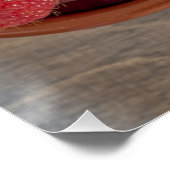 Verse frambozen in een kom perfect poster (Hoek)