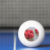Verse frambozen in een kom pingpongbal (Net)