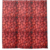 Verse frambozen uit de tuin waar ik van hou. douchegordijn (Voorkant)