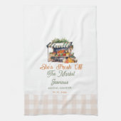 Verse Fris Op De Markt Bruidsfeest Theedoek (Verticaal)