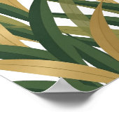 Verse frisse GROENE BLAREN Statement ontwerp Poster (Hoek)
