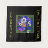 Verse frisse kleurrijke leuke vrolijke wandkleed (Voorkant (horizontaal))