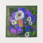 Verse frisse kleurrijke leuke vrolijke wandkleed (Voorkant (horizontaal))