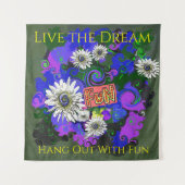 Verse frisse kleurrijke leuke vrolijke wandkleed (Voorkant)