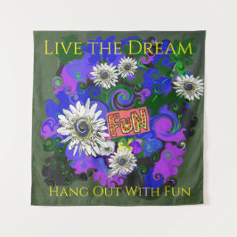 Verse frisse kleurrijke leuke vrolijke wandkleed