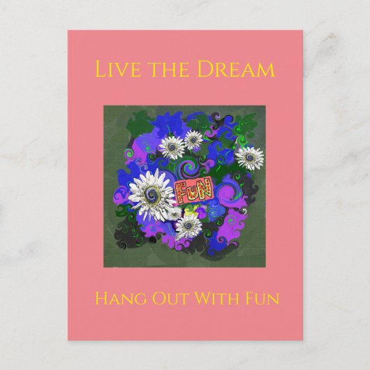 Verse frisse kleurrijke pret leuk briefkaart (Voorkant)