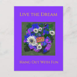 Verse frisse kleurrijke pret leuk briefkaart