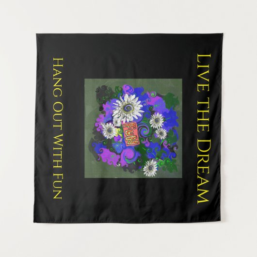 Verse frisse kleurrijke pret leuk wandkleed (Voorkant (horizontaal))