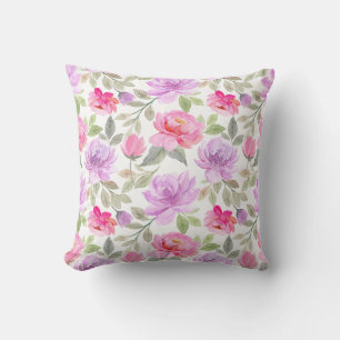 Verse Frisse Lente Sfeer: Roze en Paarse Bloemende Kussen