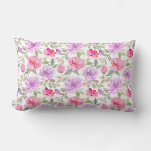 Verse Frisse Lente Sfeer: Roze en Paarse Bloemende Kussen