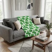 Verse frisse palmenbladeren tropische print fleece deken