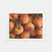 Verse frisse perziken fruit throw deken (Voorkant (Horizontaal))