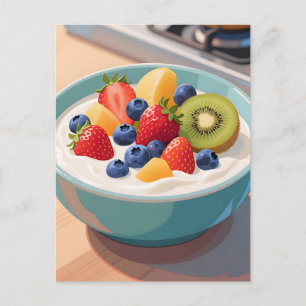 Verse Fruit Yoghurtkom Briefkaart