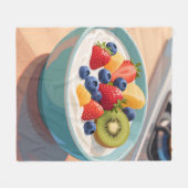 Verse Fruit Yoghurtkom Fleece Deken (Voorkant (Horizontaal))