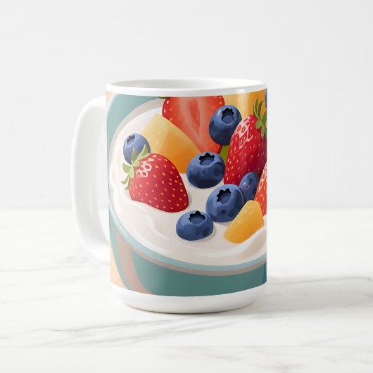 Verse Fruit Yoghurtkom Koffiemok (Voorkant links)