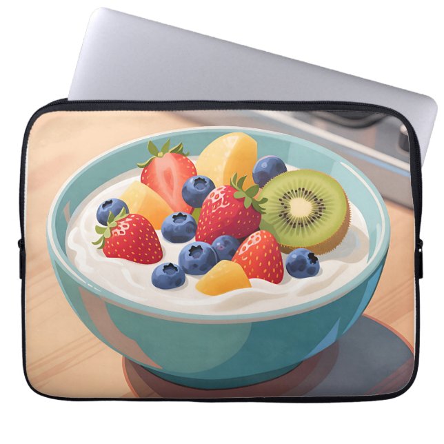 Verse Fruit Yoghurtkom Laptop Sleeve (Voorkant)