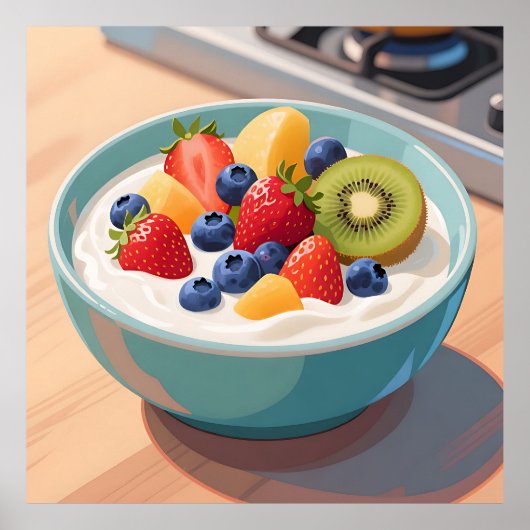 Verse Fruit Yoghurtkom Poster (Voorkant)