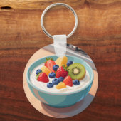 Verse Fruit Yoghurtkom Sleutelhanger (Achterkant)