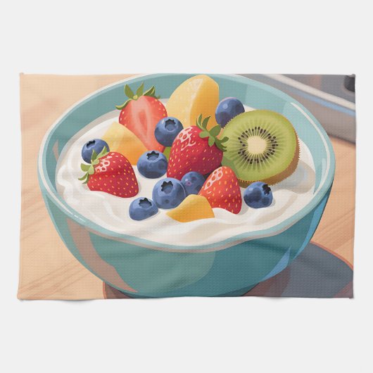 Verse Fruit Yoghurtkom Theedoek (Horizontaal)