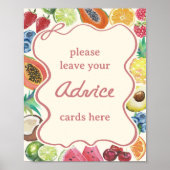 Verse Fruits Bruiloft Advies Poster (Voorkant)