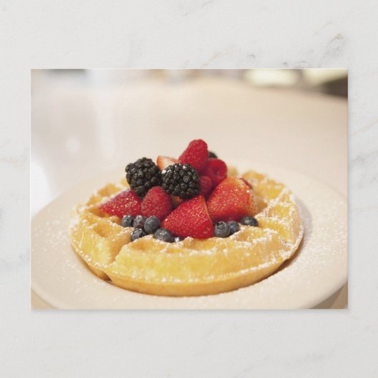 Verse fruitwafel briefkaart (Voorkant)