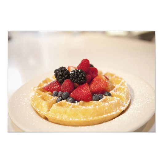 Verse fruitwafel foto afdruk (Voorkant)