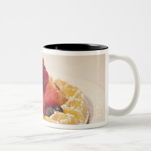 Verse fruitwafel tweekleurige koffiemok (Rechts)