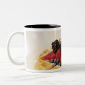 Verse fruitwafel tweekleurige koffiemok (Links)