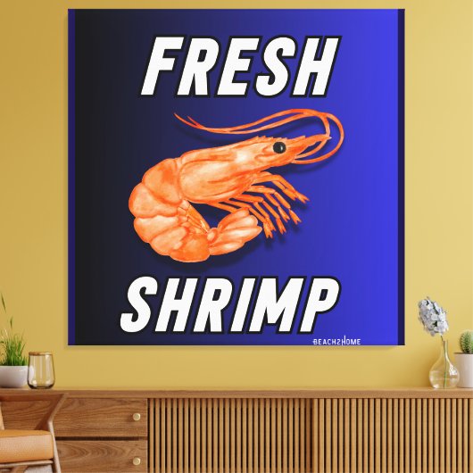 verse garnaal canvas afdruk (Insitu (Woonkamer))