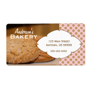 Verse gebakken koekjes Foto Bakkerij Sticker