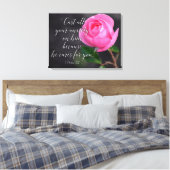 Verse gebeden met al je angstgevoelens Christelijk Canvas Afdruk (Insitu (Slaapkamer))