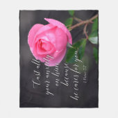 Verse gebeden met al je angstgevoelens Christelijk Fleece Deken (Voorkant)