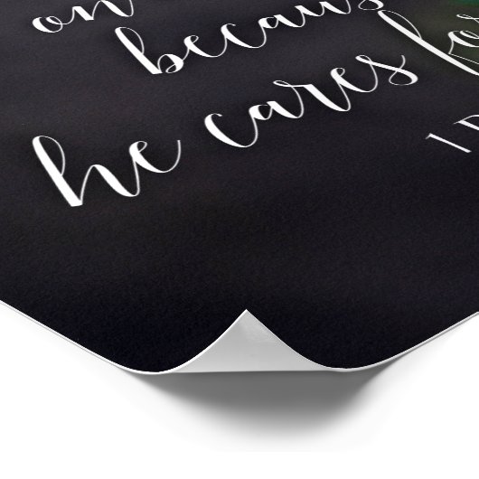 Verse gebeden met al je angstgevoelens Christelijk Poster (Hoek)