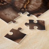 Verse Gebrande Koffiebonen Stoomgeur Legpuzzel (Zijkant)