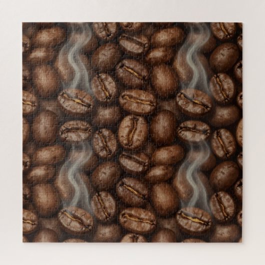 Verse Gebrande Koffiebonen Stoomgeur Legpuzzel (Verticaal)