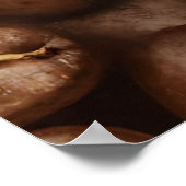Verse Gebrande Koffiebonen Stoomgeur Poster (Hoek)