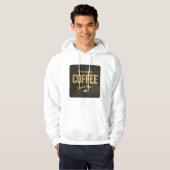 Verse gebrouwen koffie Mannen hoodie (Voorkant volledig)