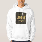 Verse gebrouwen koffie Mannen hoodie (Voorkant)