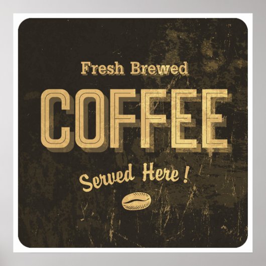Verse gebrouwen koffie Poster (Voorkant)