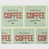 Verse gebrouwkoffie hier cadeaupapier (Vlak)