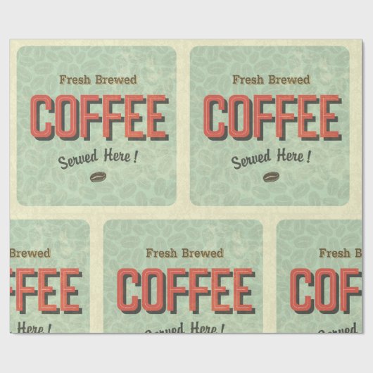 Verse gebrouwkoffie hier cadeaupapier (Vlak)