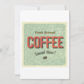 Verse gebrouwkoffie hier kaart (Voorkant)