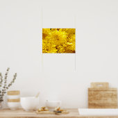 Verse gele bloemen Close-up Poster (Keuken)