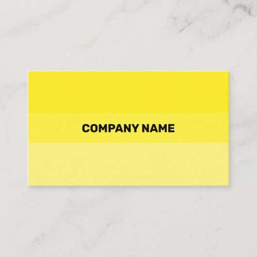 Verse gele hedendaagse transparantie visitekaartje (Voorkant)