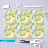 Verse gele luiers en groene bladeren ontkoppeling tissuepapier (Craft)