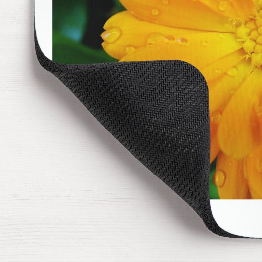 , verse gele maisbloem muismat (Hoek)