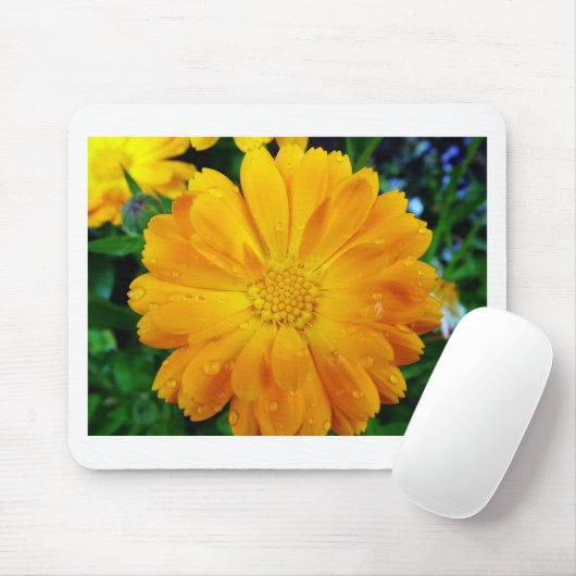 , verse gele maisbloem muismat (Met muis)