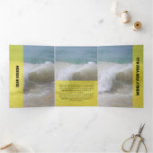 Verse gele moderne transparantie drieluik kaart (Binnen)