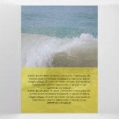 Verse gele moderne transparantie drieluik kaart (Binnenkant midden)