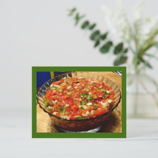 Verse gemaakte Salsa Briefkaart (Staand voorkant)